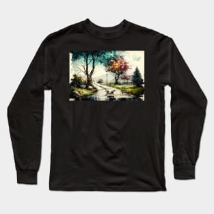 Mystical Forest Clearing Long Sleeve T-Shirt